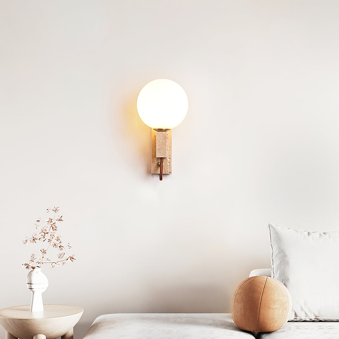 Lunar Travertine Sconce - Vakkerlight