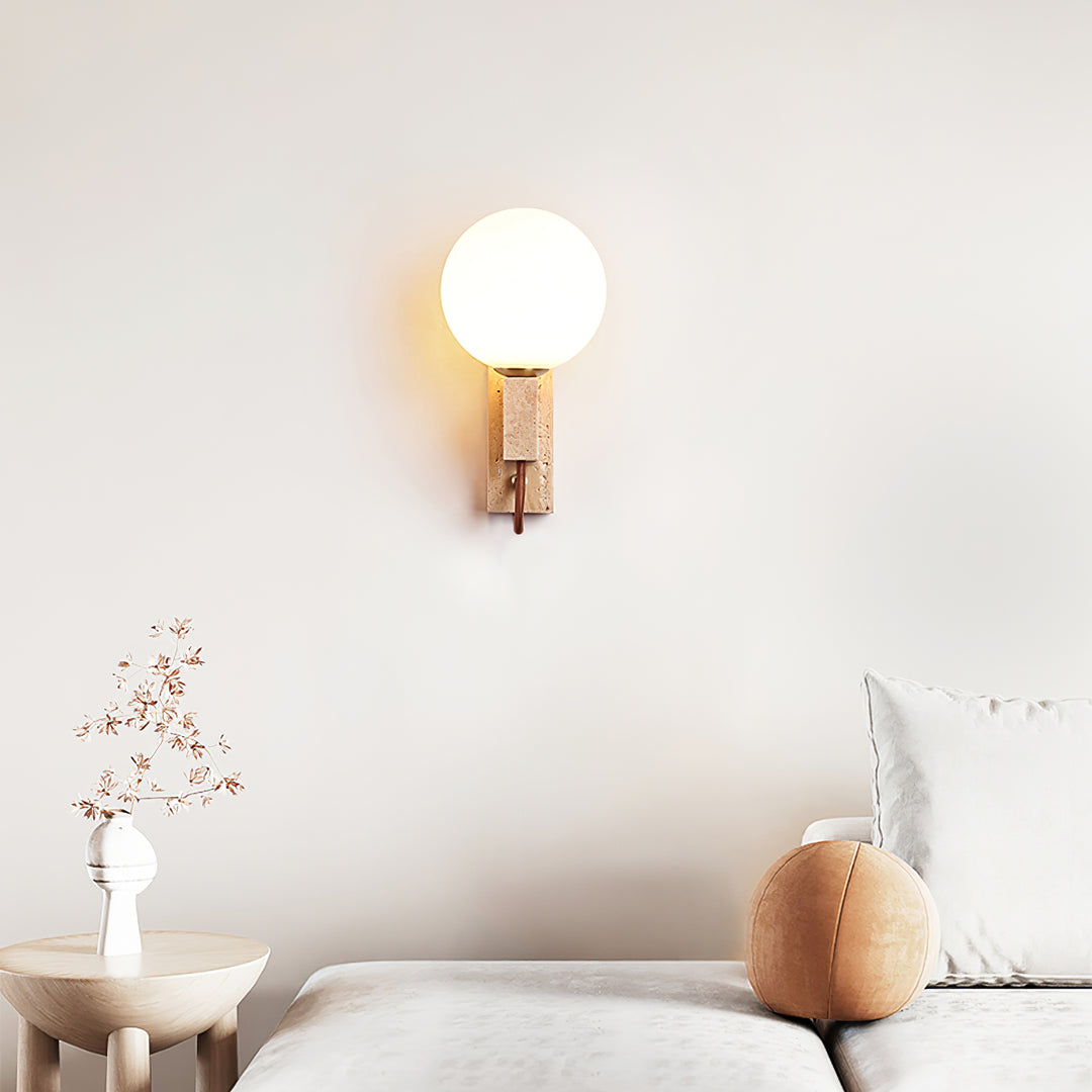 Lunar Travertine Sconce - Vakkerlight