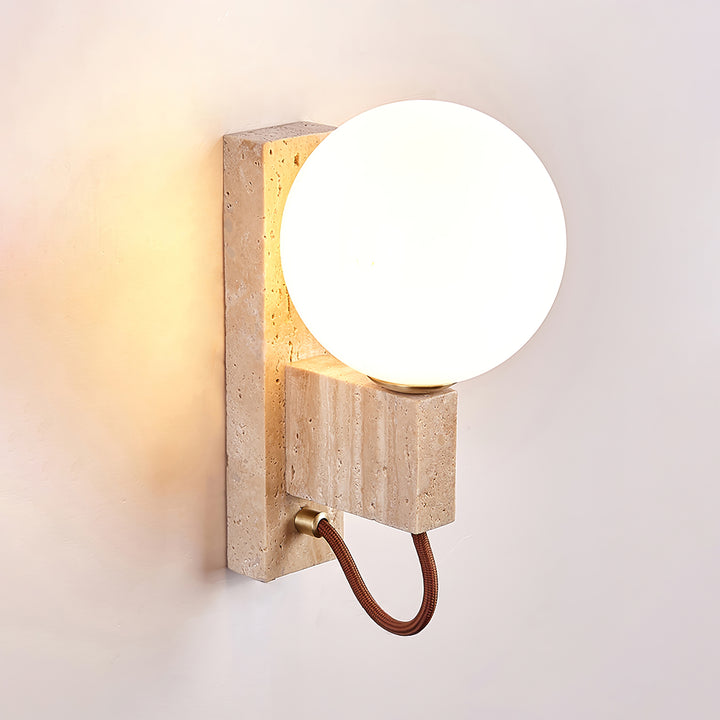 Lunar Travertine Sconce - Vakkerlight
