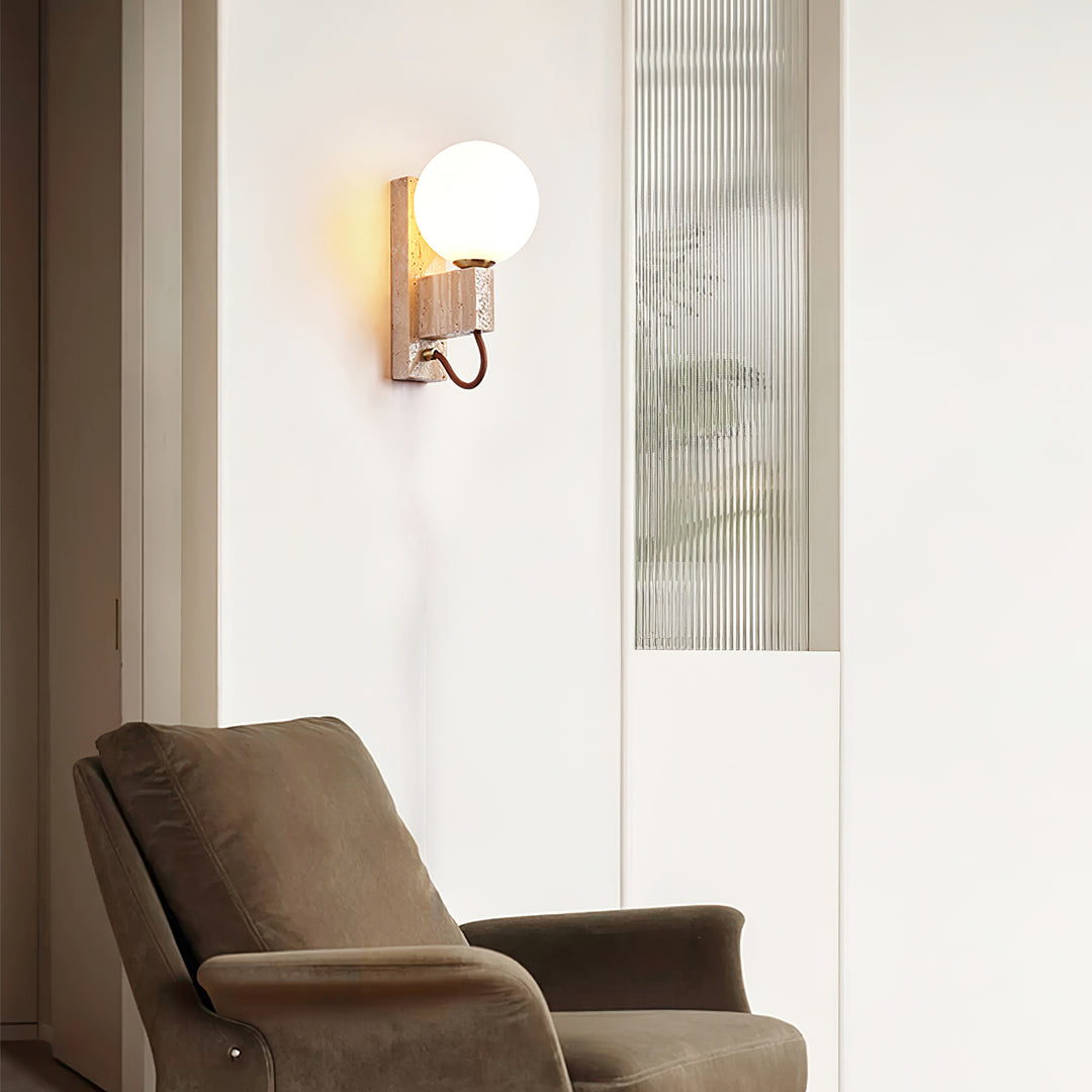 Lunar Travertine Sconce - Vakkerlight