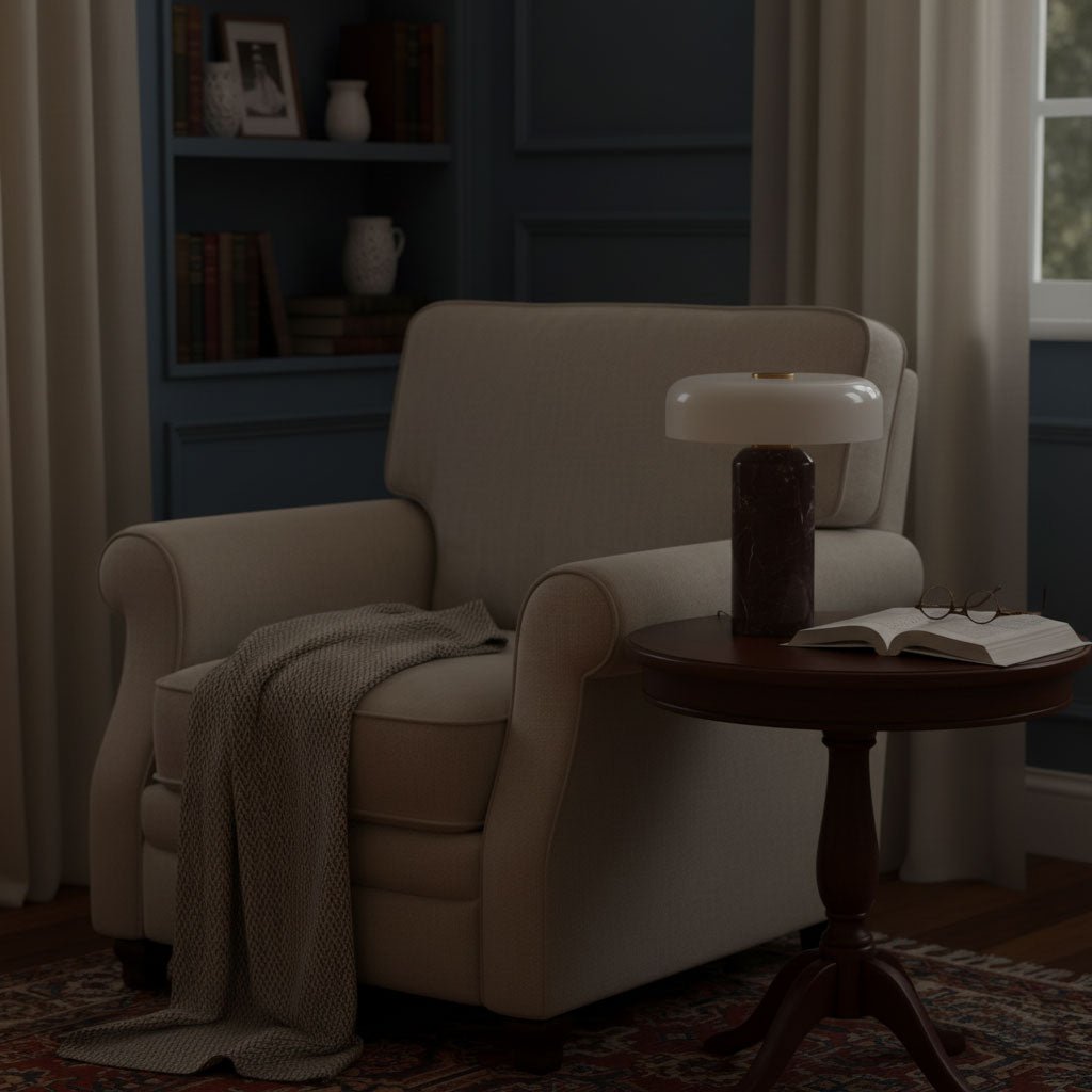 Lunara Marble Table Lamp - Vakkerlight