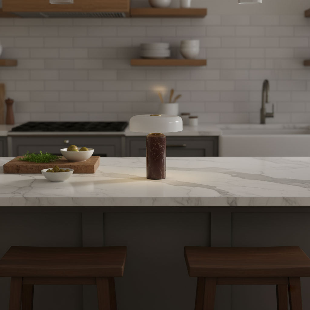 Lunara Marble Table Lamp - Vakkerlight