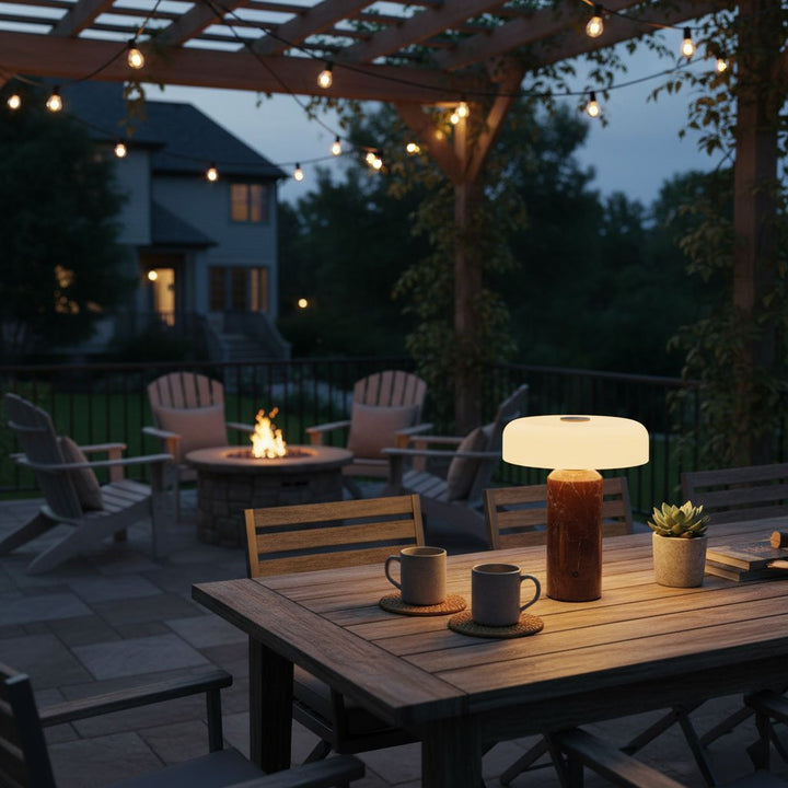 Lunara Marble Table Lamp - Vakkerlight