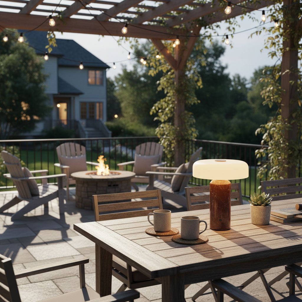 Lunara Marble Table Lamp - Vakkerlight