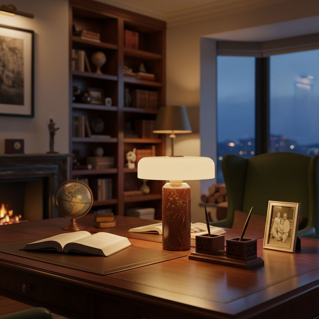 Lunara Marble Table Lamp - Vakkerlight