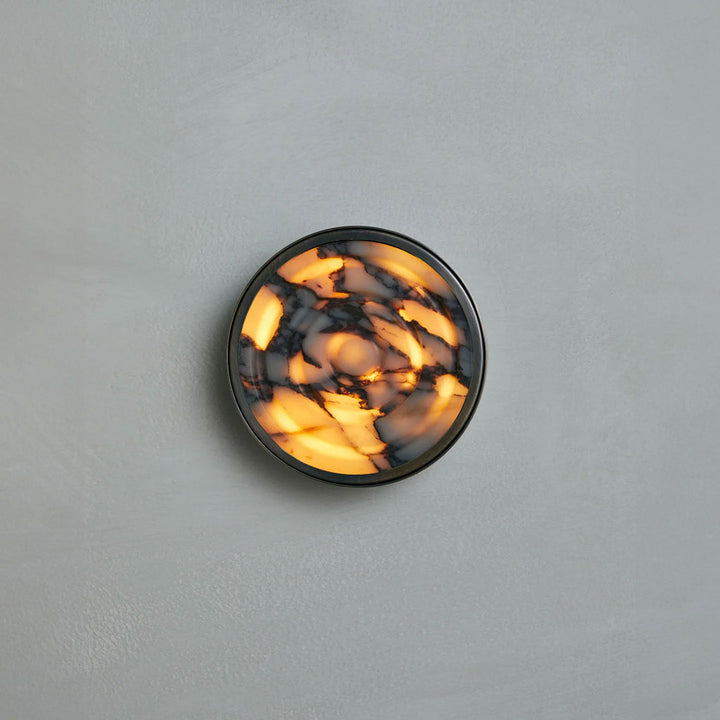 Orlina Stone Disc Wall Sconce