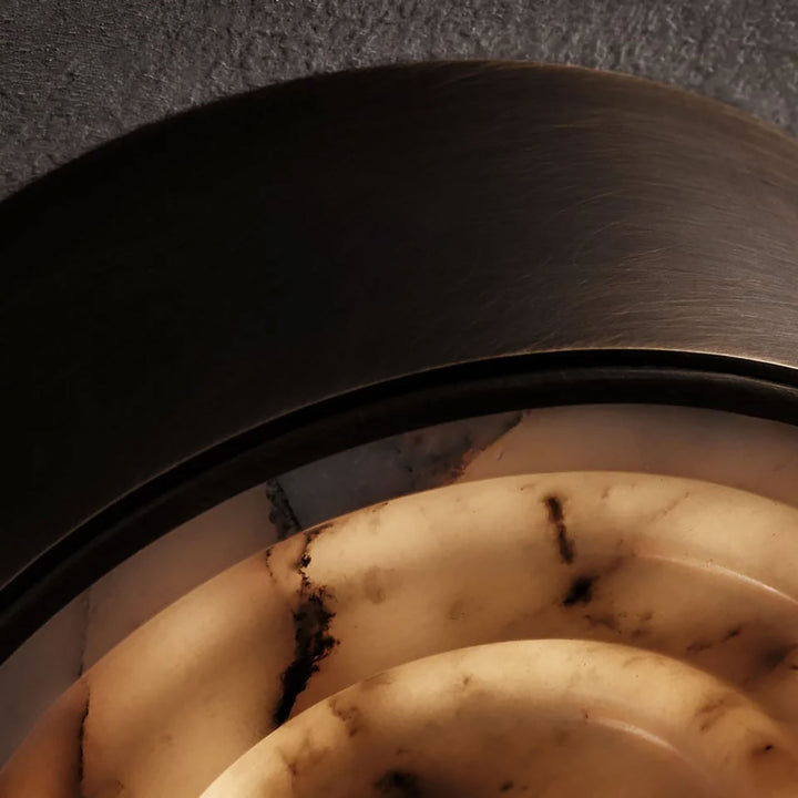 Orlina Stone Disc Wall Sconce
