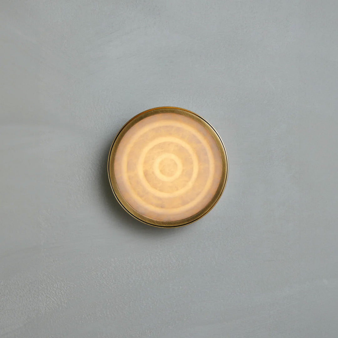 Orlina Stone Disc Wall Sconce