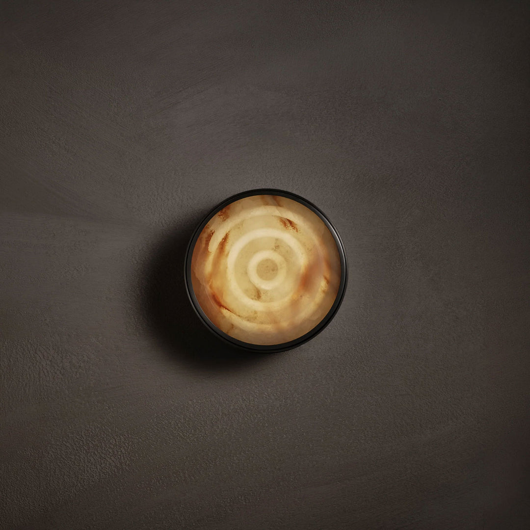 Orlina Stone Disc Wall Sconce