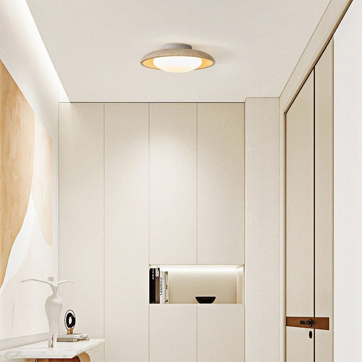 Lunara Yellow Travertine Ceiling Light - Vakkerlight