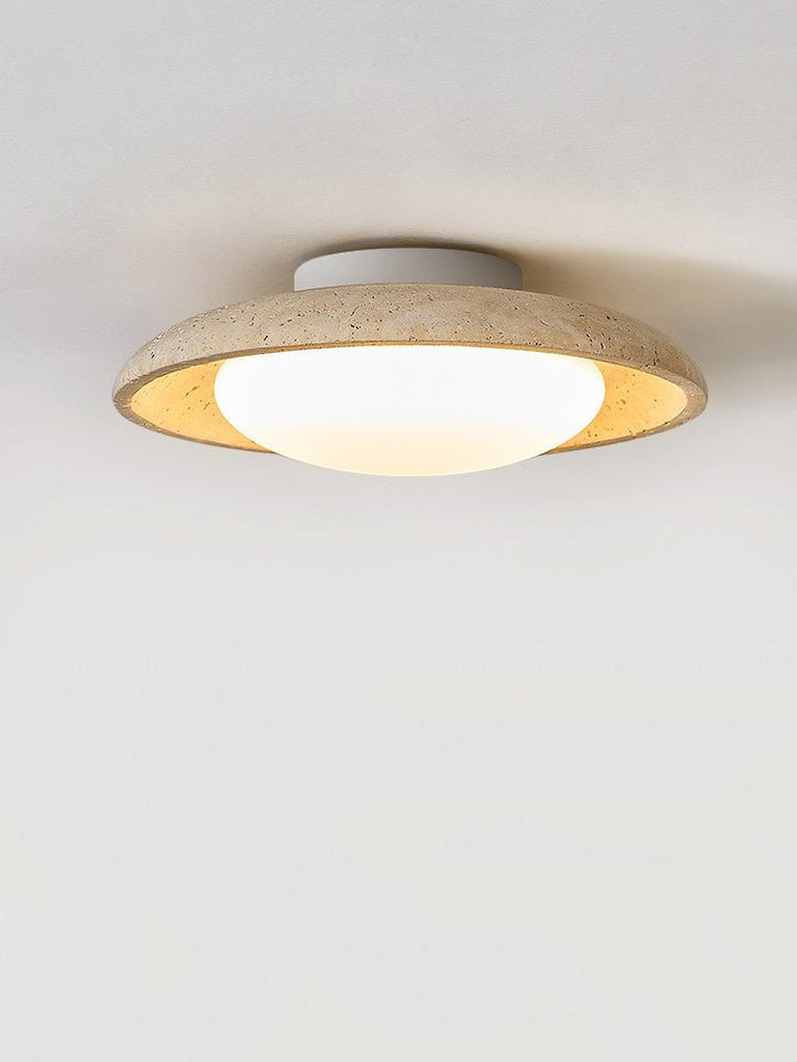 Lunara Yellow Travertine Ceiling Light - Vakkerlight