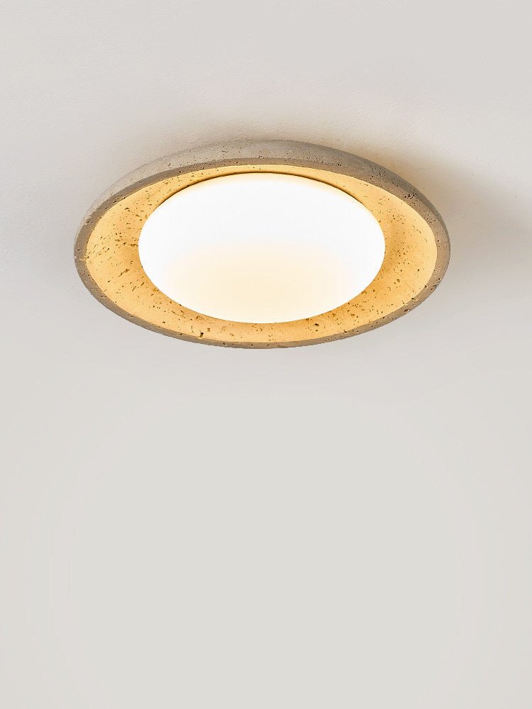 Lunara Yellow Travertine Ceiling Light - Vakkerlight