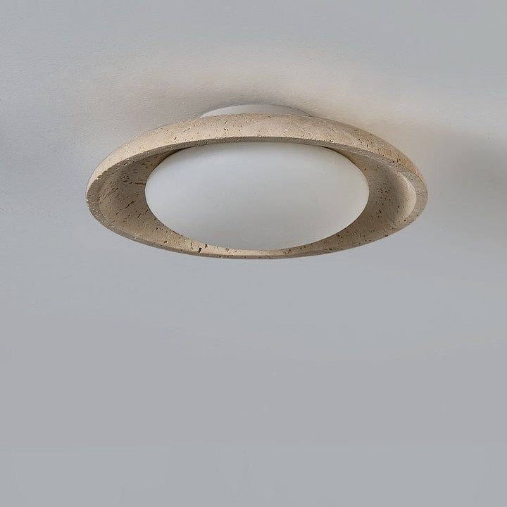 Lunara Yellow Travertine Ceiling Light - Vakkerlight