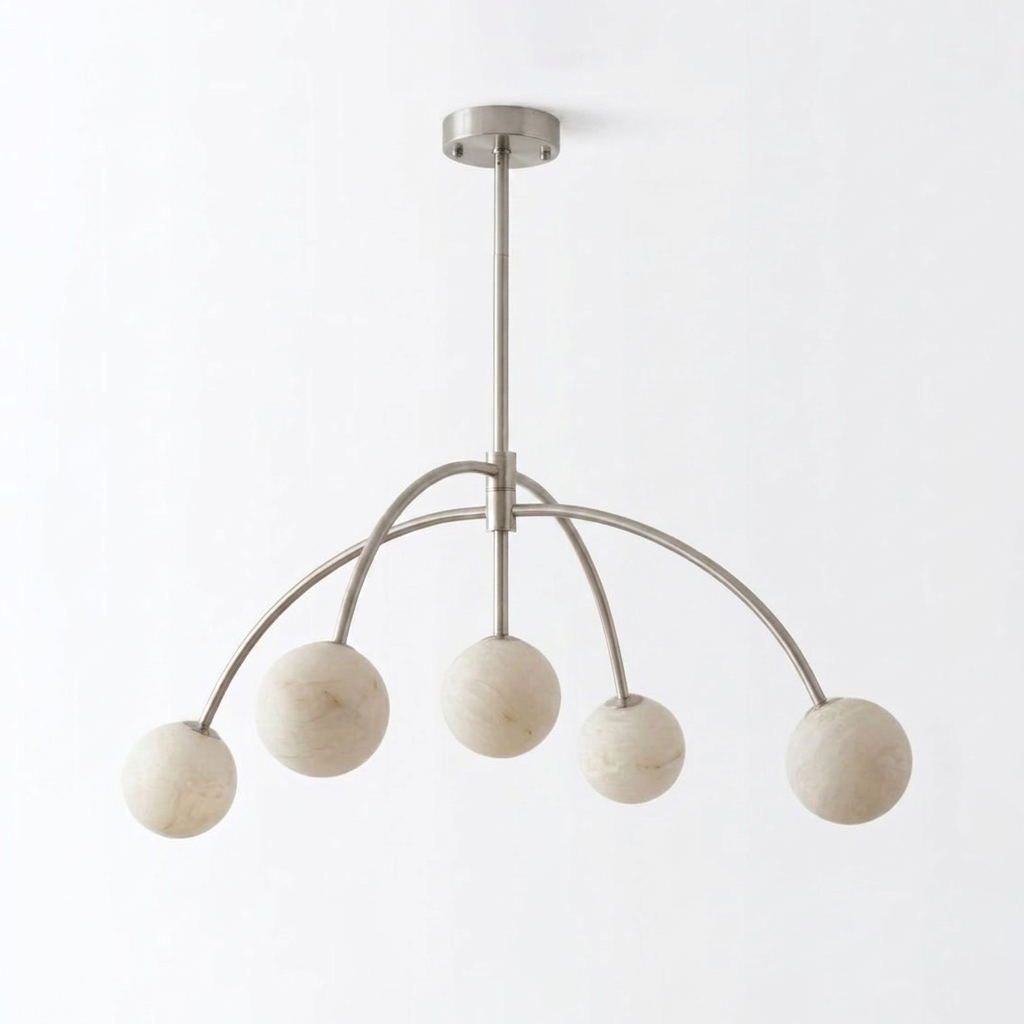 Lunara Alabaster Arc Chandelier