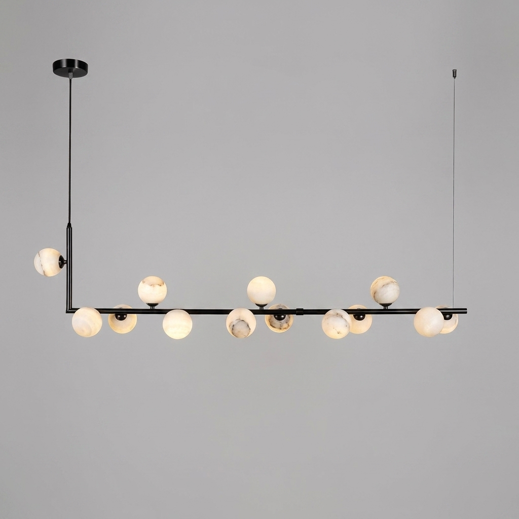Lunara Alabaster Orb Chandelier