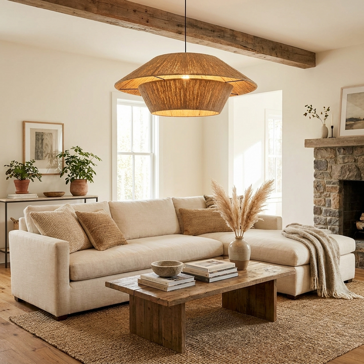 Lunara Hemp Rope Pendant Light