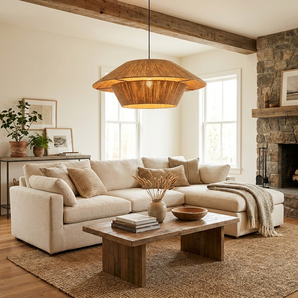 Lunara Hemp Rope Pendant Light