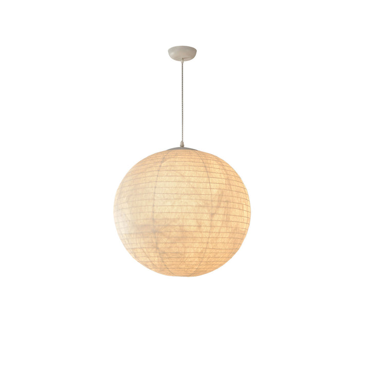 Lunara Mulberry Silk Globe Pendant Light - Vakkerlight