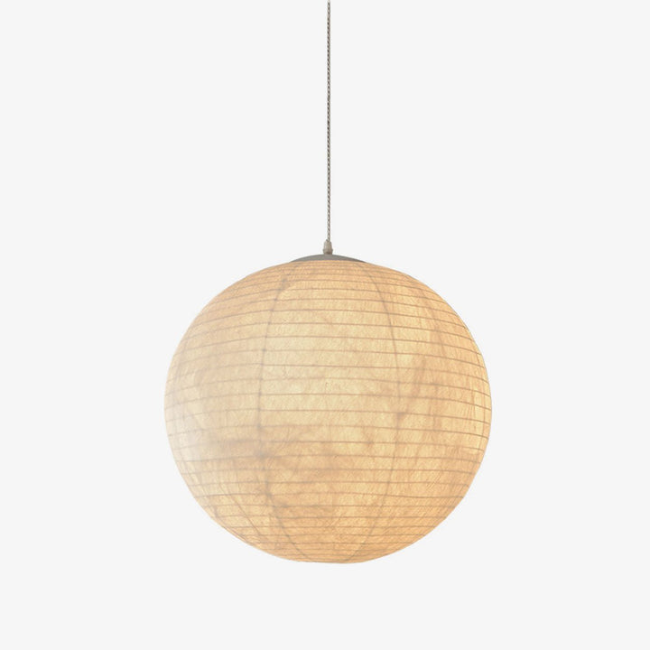 Lunara Mulberry Silk Globe Pendant Light - Vakkerlight