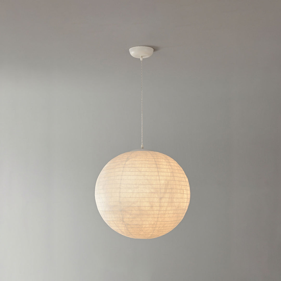 Lunara Mulberry Silk Globe Pendant Light - Vakkerlight