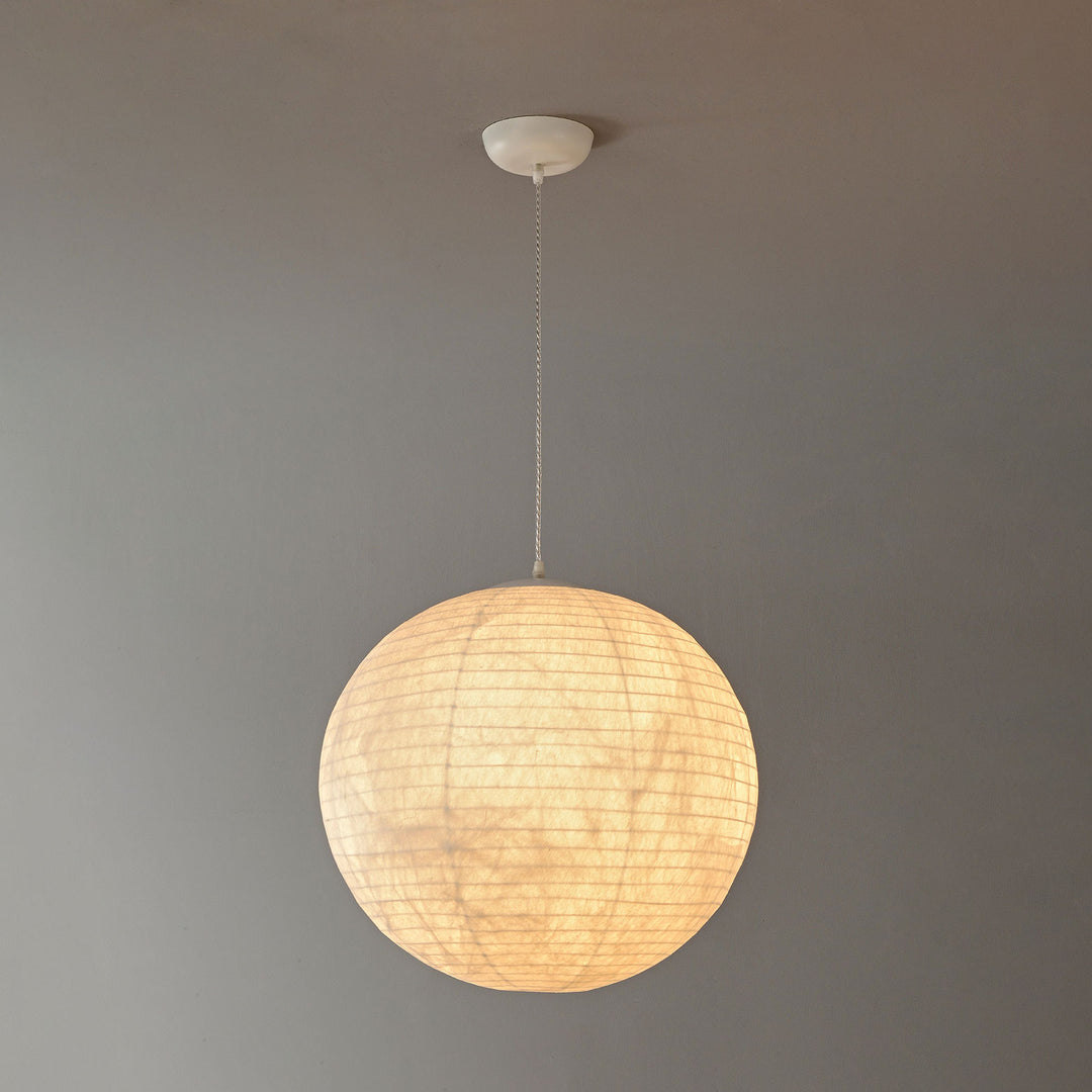 Lunara Mulberry Silk Globe Pendant Light - Vakkerlight