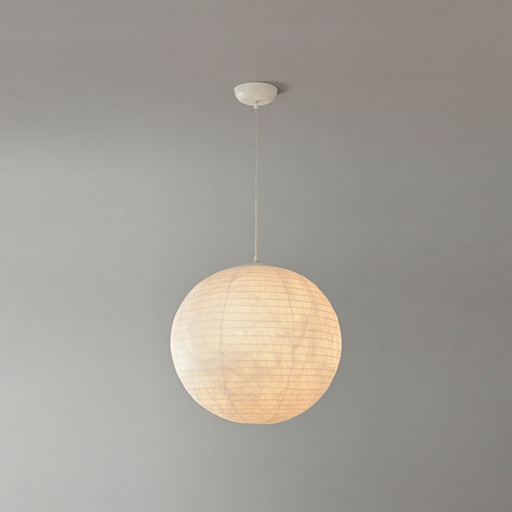Lunara Mulberry Silk Globe Pendant Light - Vakkerlight
