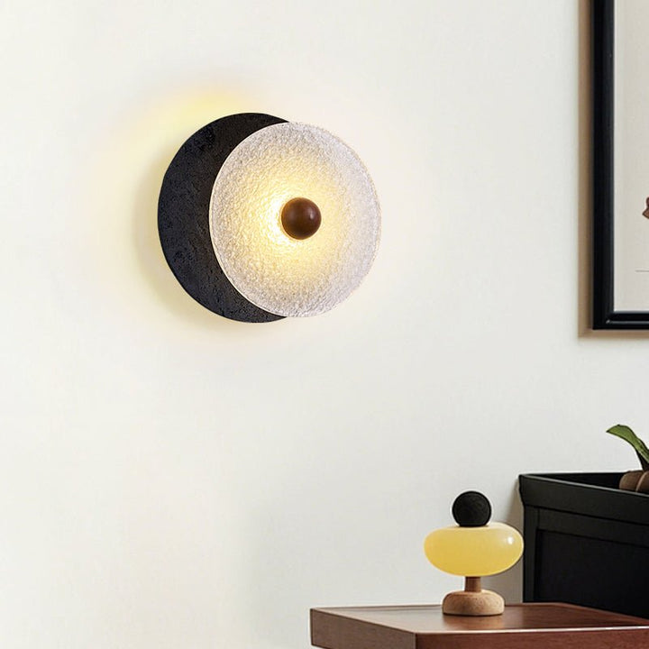 Lunara Textured Disc Wall Light - Vakkerlight