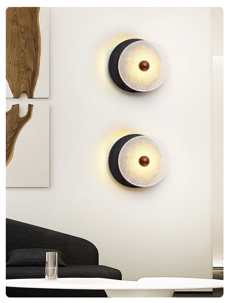 Lunara Textured Disc Wall Light - Vakkerlight