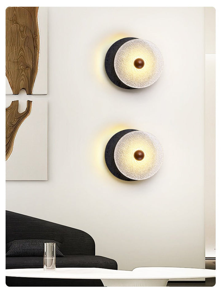Lunara Textured Disc Wall Light - Vakkerlight