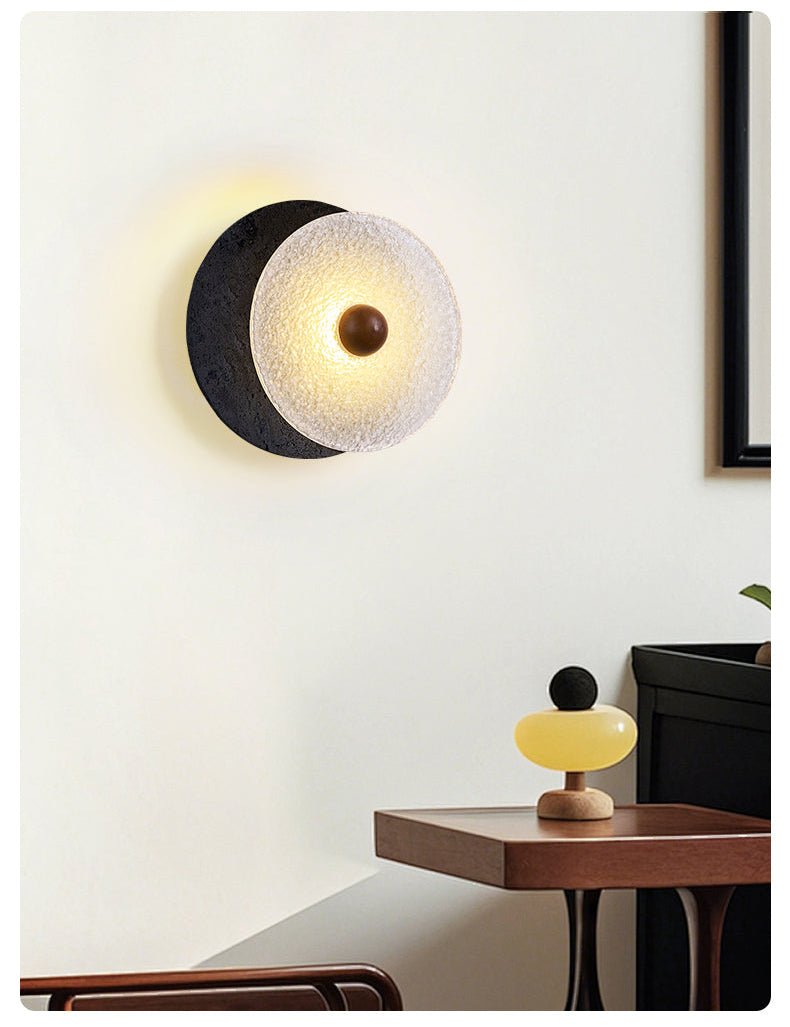 Lunara Textured Disc Wall Light - Vakkerlight