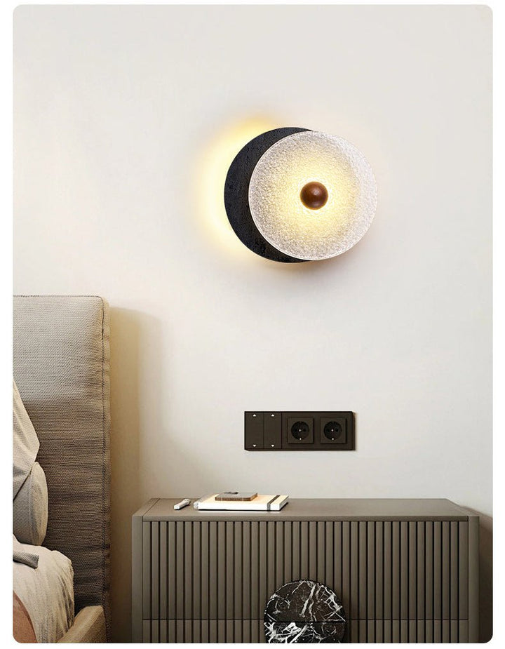 Lunara Textured Disc Wall Light - Vakkerlight
