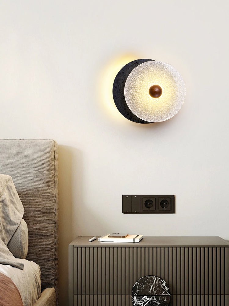 Lunara Textured Disc Wall Light - Vakkerlight
