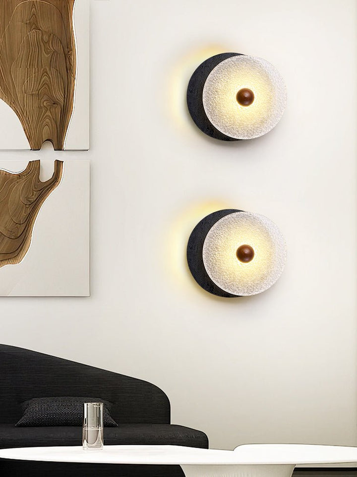 Lunara Textured Disc Wall Light - Vakkerlight