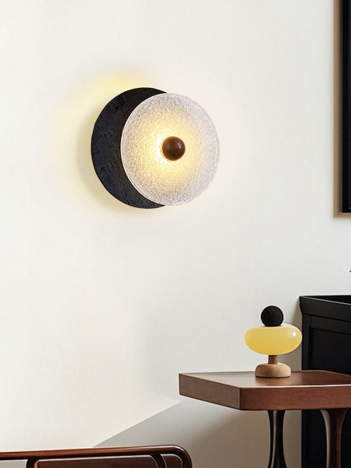 Lunara Textured Disc Wall Light - Vakkerlight