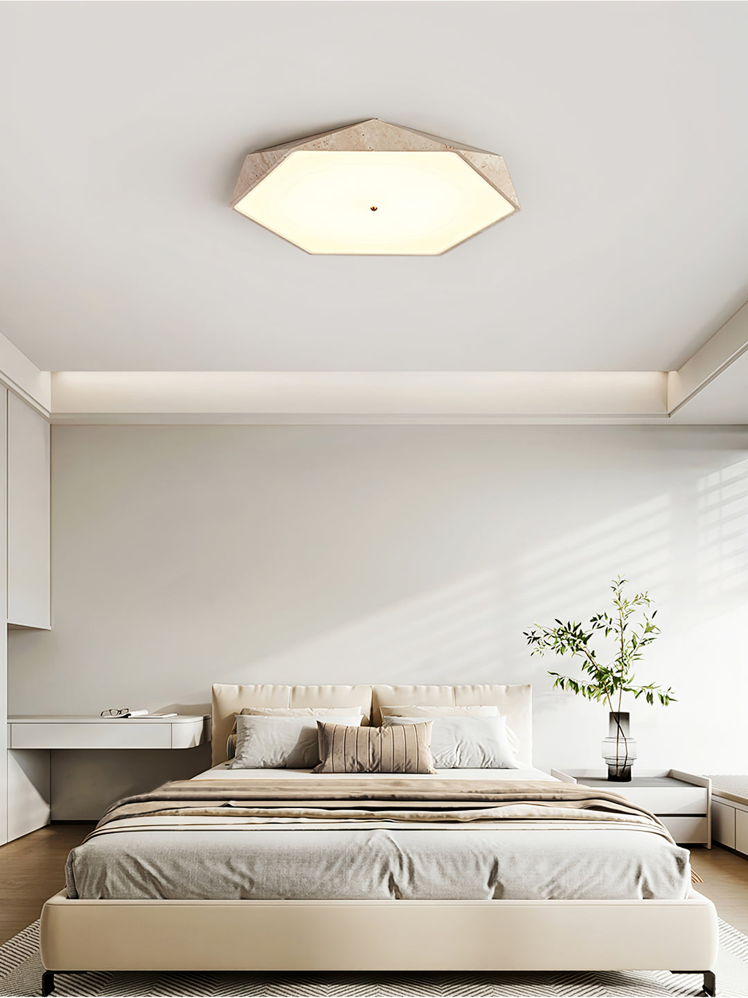 Lunarc Stone Ceiling Lamp - Vakkerlight