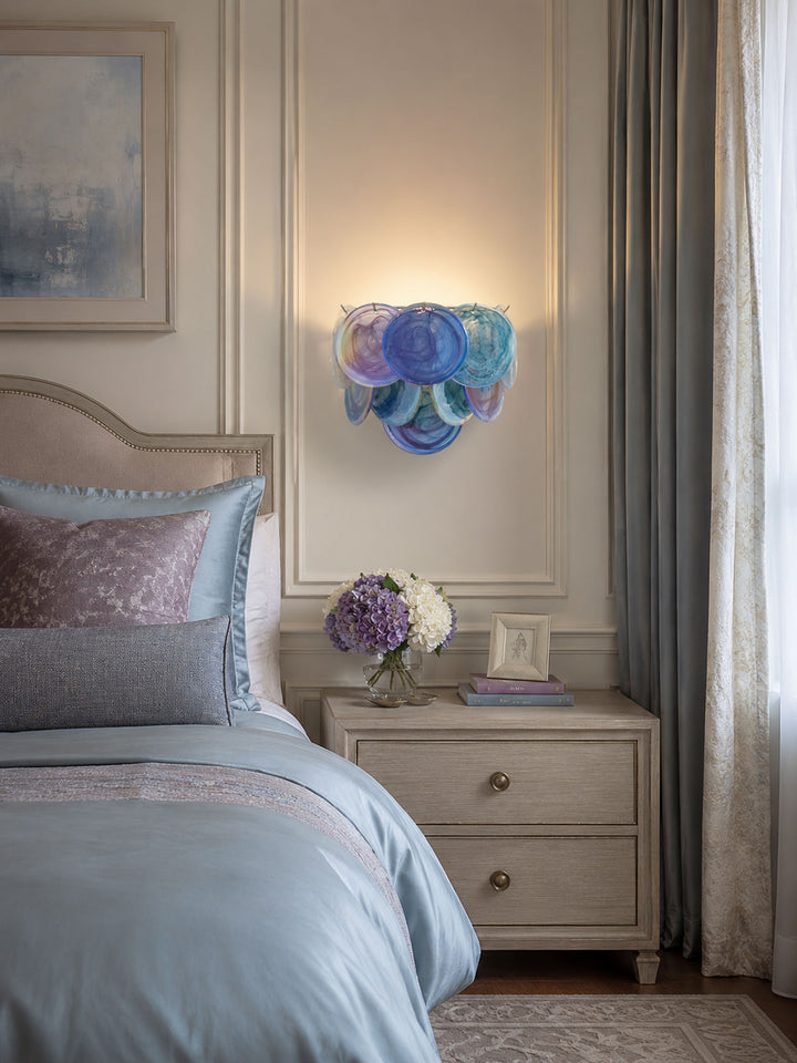 Lunaria Disc Glass Wall Lamp - Vakkerlight
