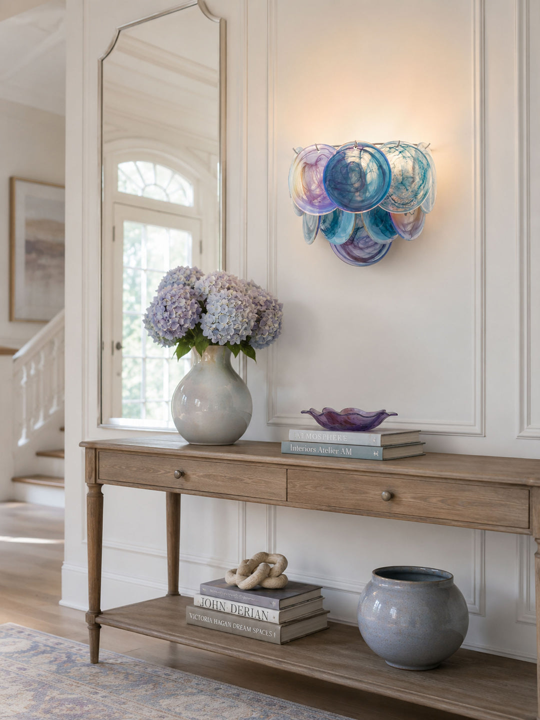 Lunaria Disc Glass Wall Lamp - Vakkerlight