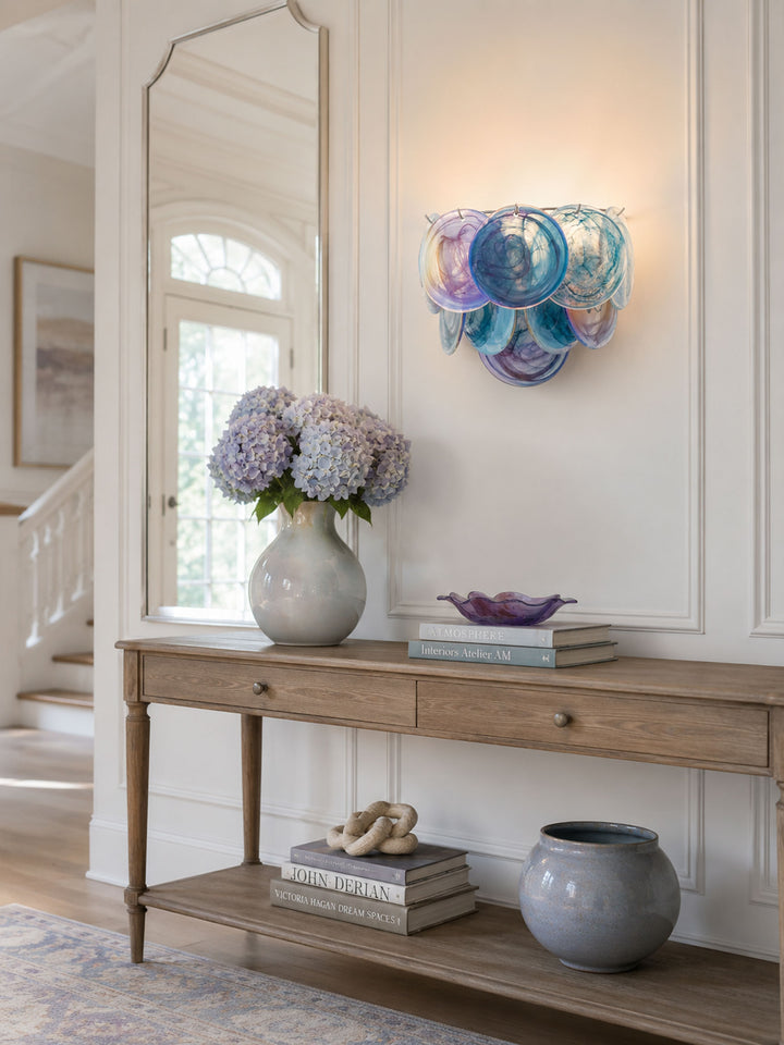 Lunaria Disc Glass Wall Lamp - Vakkerlight