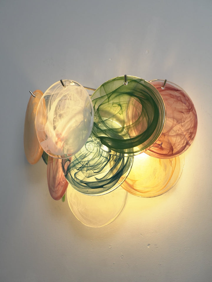 Lunaria Disc Murano Wall Lamp - Vakkerlight