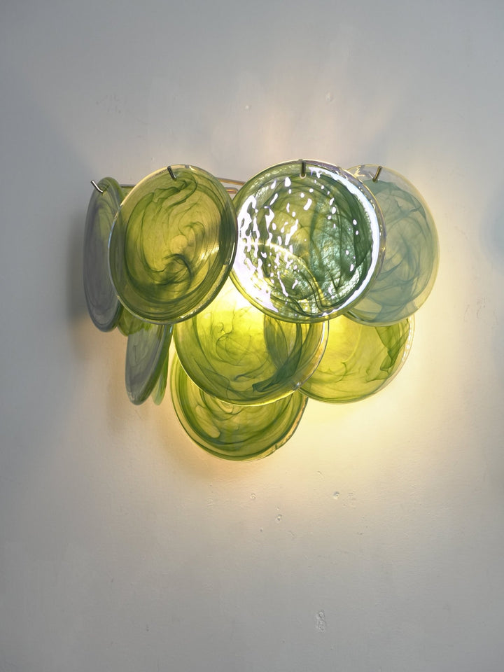 Lunaria Disc Murano Wall Lamp - Vakkerlight