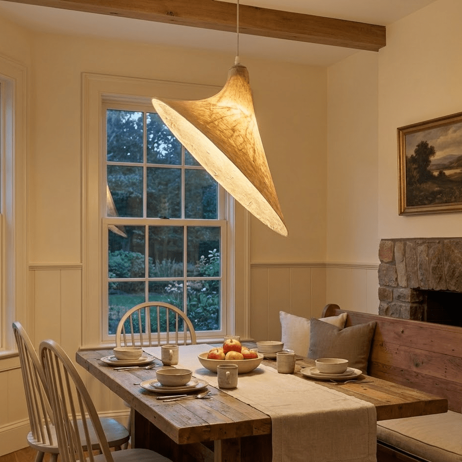 Lunaris Drift Silk Pendant Lamp - Vakkerlight