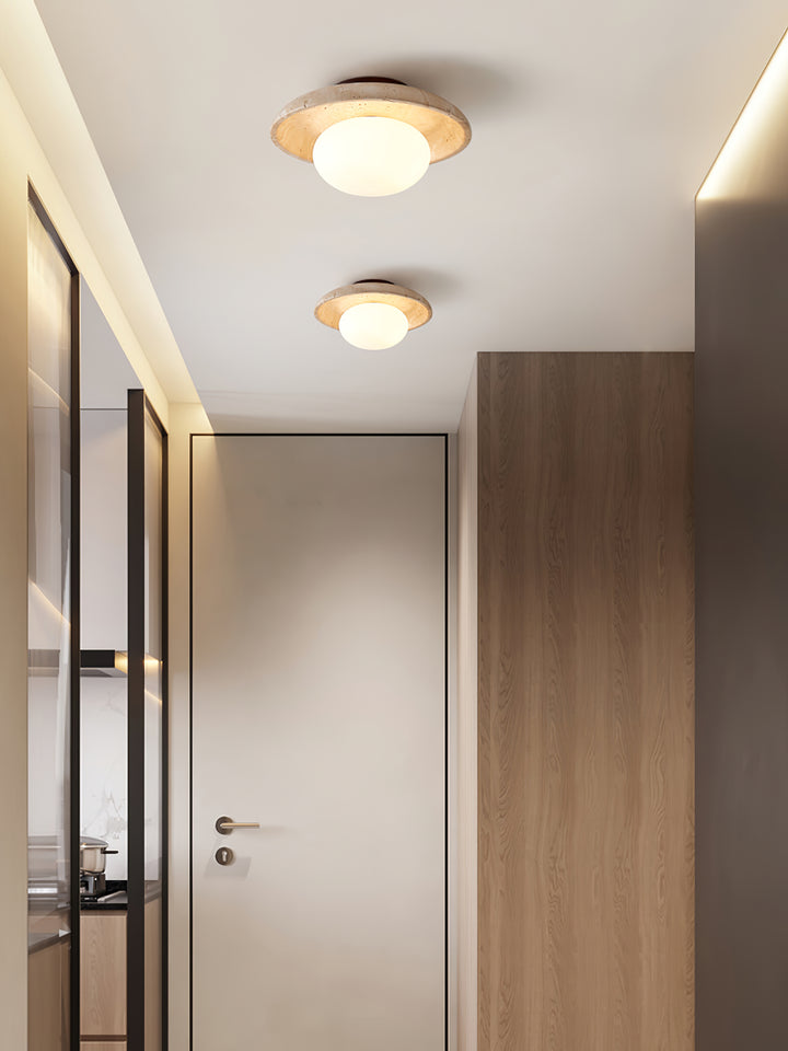 Lunaro Travertine Ceiling Lamp - Vakkerlight