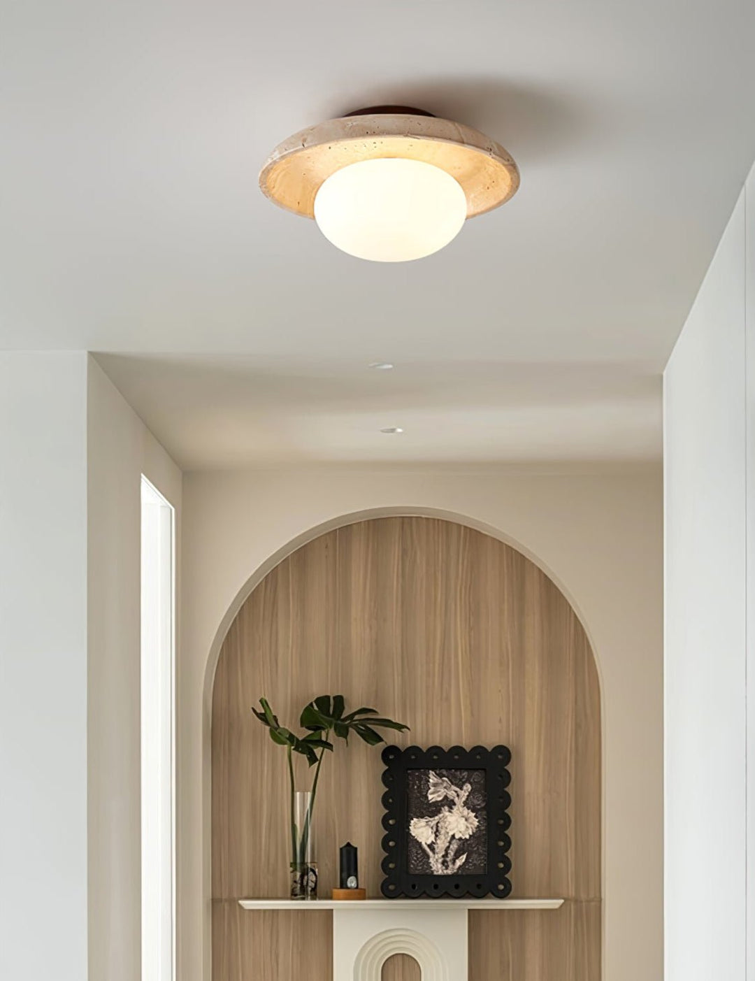 Lunaro Travertine Ceiling Lamp - Vakkerlight