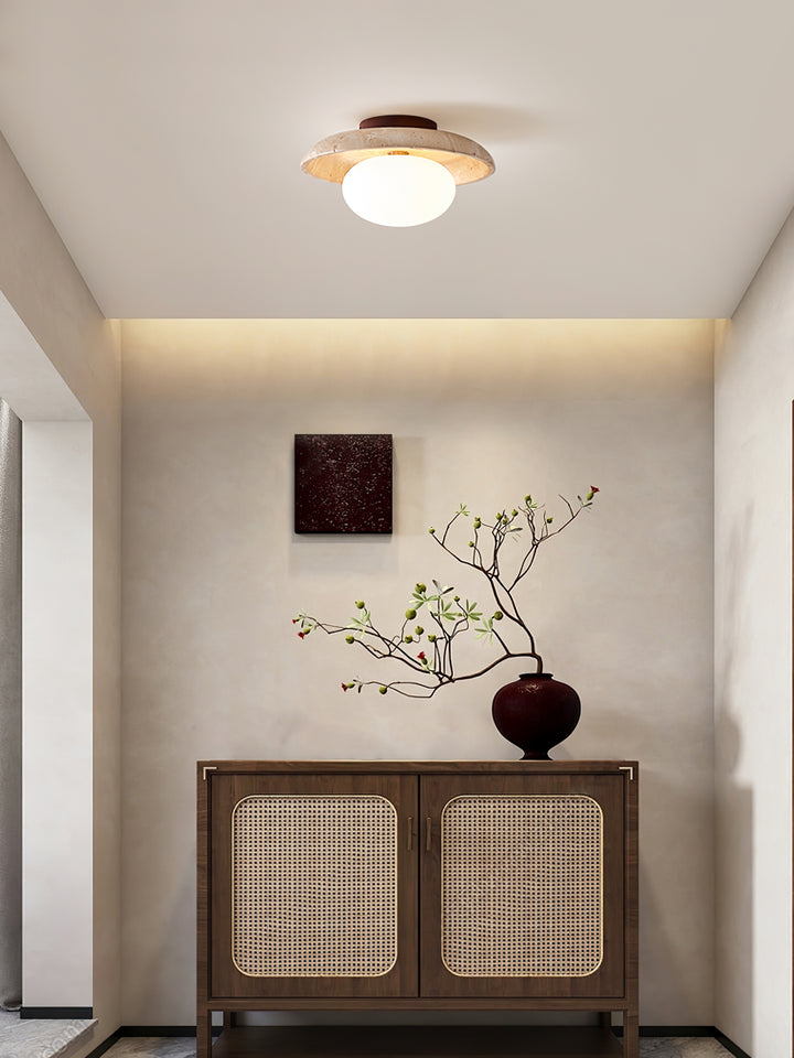 Lunaro Travertine Ceiling Lamp - Vakkerlight