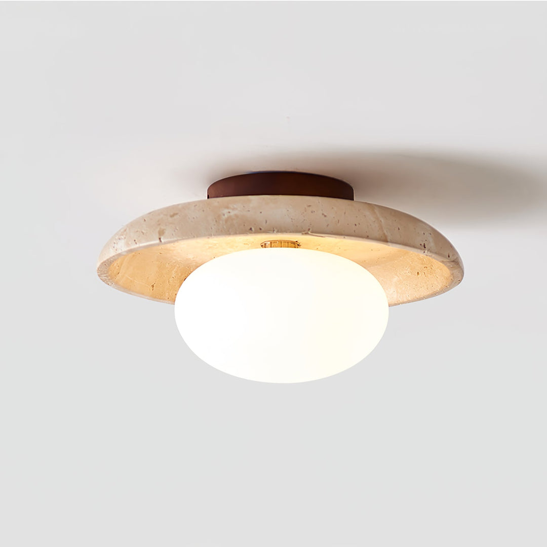 Lunaro Travertine Ceiling Lamp - Vakkerlight