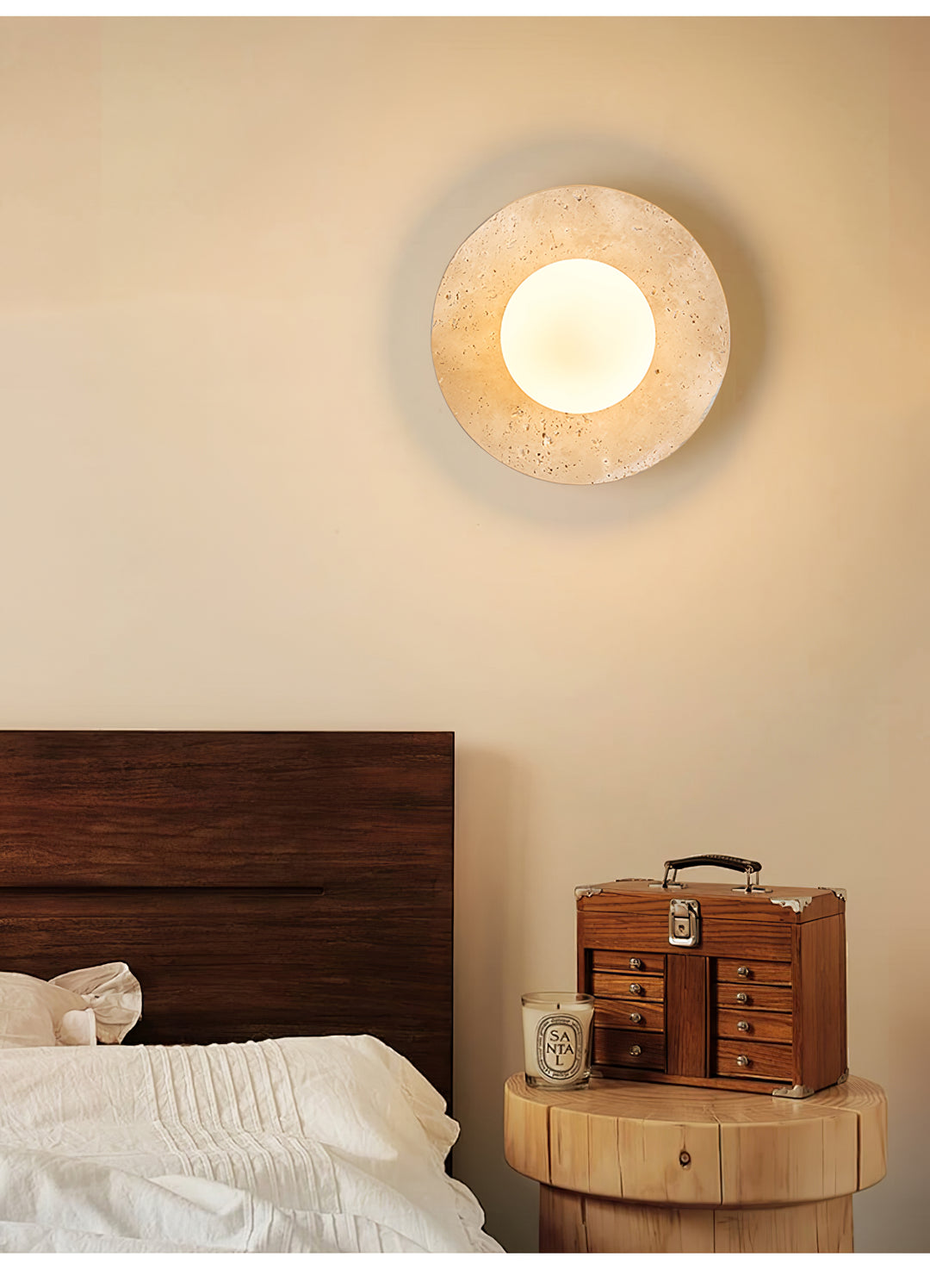 Lunaro Travertine Sconce - Vakkerlight