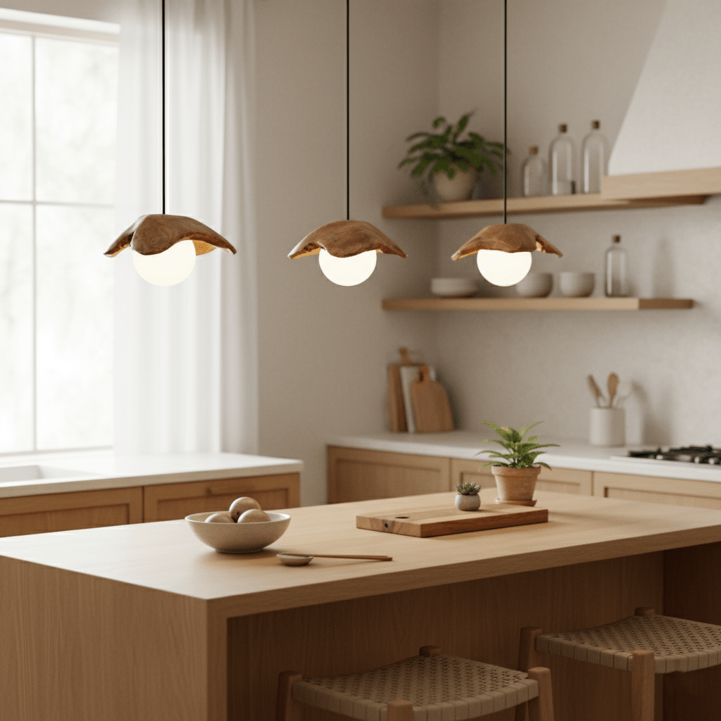 Lunawood Halo Pendant Lamp - Vakkerlight
