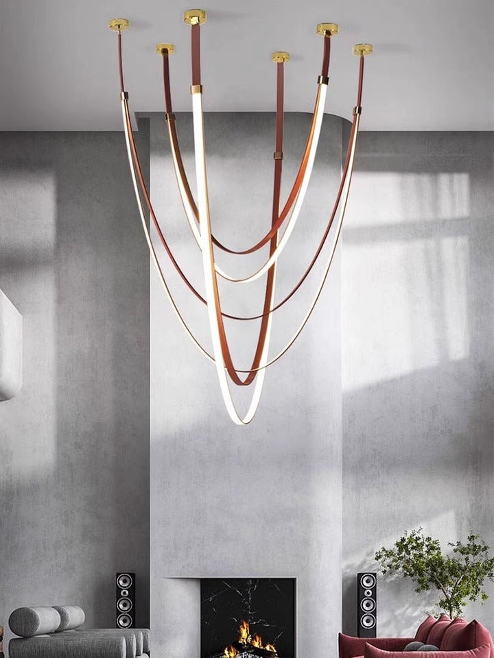 Lunestra Strap Chandelier - Vakkerlight