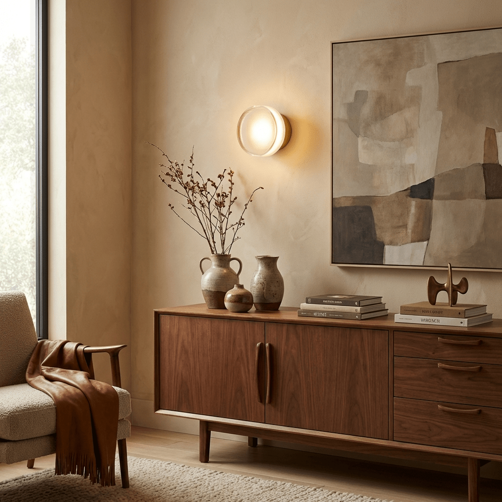 Luno Ribbed Glass Wall Light - Vakkerlight