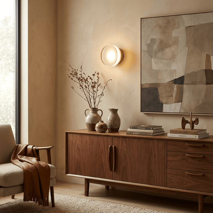 Luno Ribbed Glass Wall Light - Vakkerlight